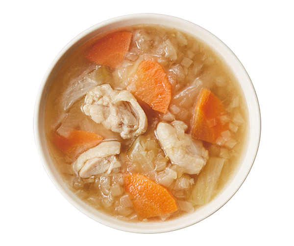炒め玉ねぎのオニオンスープお椀イメージ