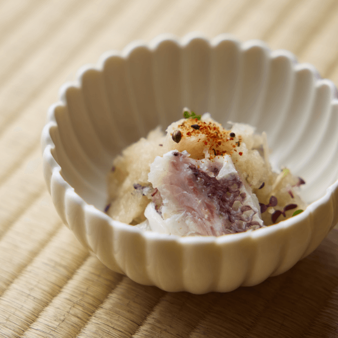白身魚の江戸レッシングおろしあえ