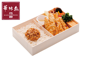 九州産「華味鳥」とり天・そぼろ弁当