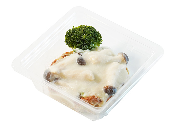 豆腐ハンバーグ～きのこのホワイトソース～