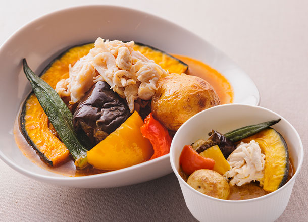 夏野菜のだしスープカレー