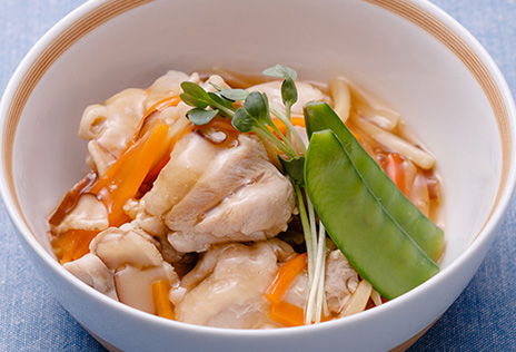 森林どりの麹煮込み中華あんかけ
