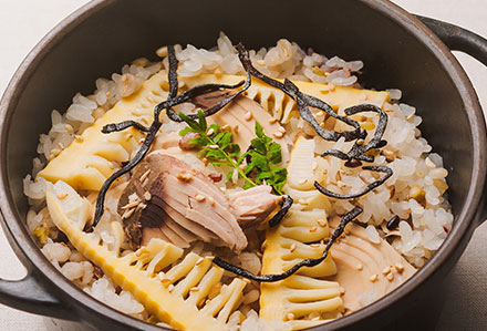筍となまり節の16雑穀ご飯