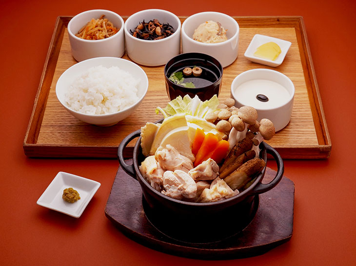 南部せんべい鍋御膳