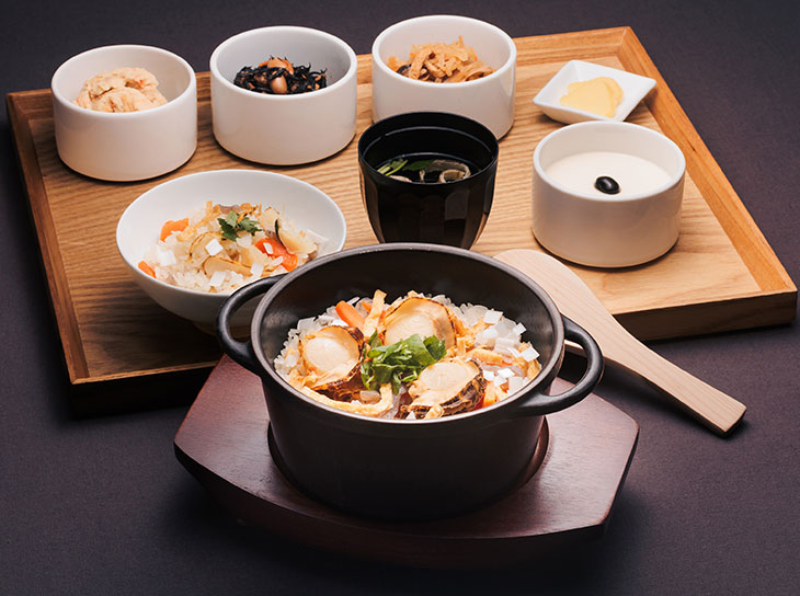 帆立のだし炊き込み御膳