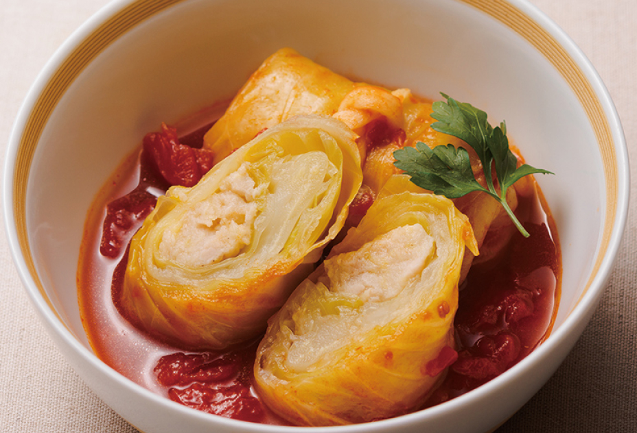 だしトマト煮込みロールキャベツ