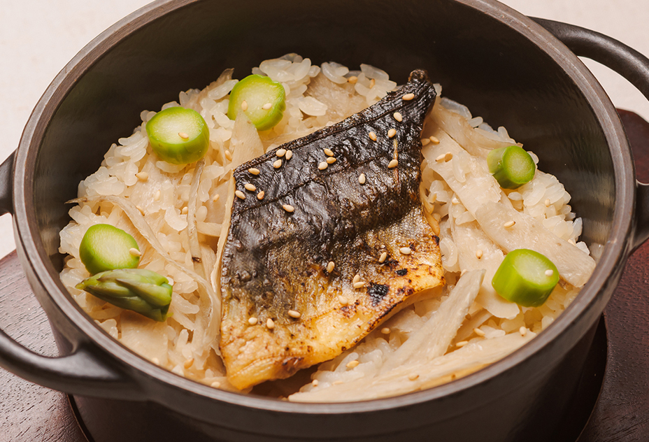 縞ほっけの炊き込みご飯