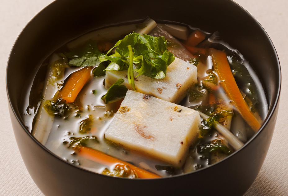 あさり真丈とあおさのすまし汁