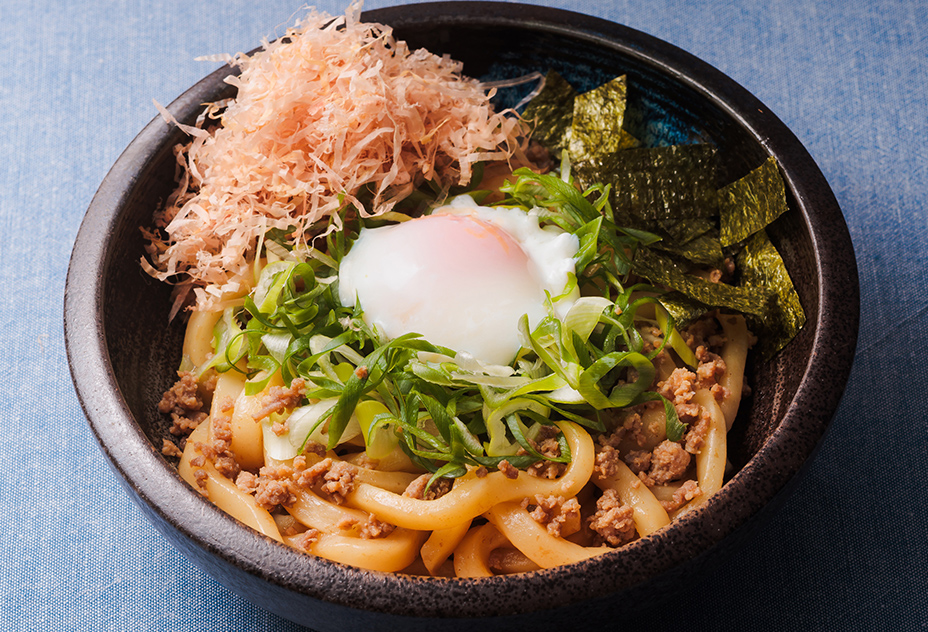 九条ねぎ温玉混ぜうどん