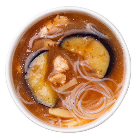 春雨入り麻婆スープ