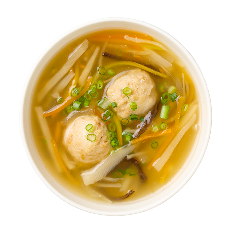 しょうゆ仕立てつくねのとろみ汁