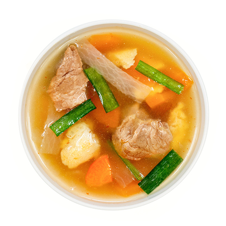 和風カルビスープ(豆板醤入り)