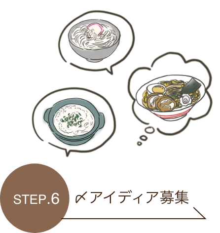 STEP.6 〆アイディア募集