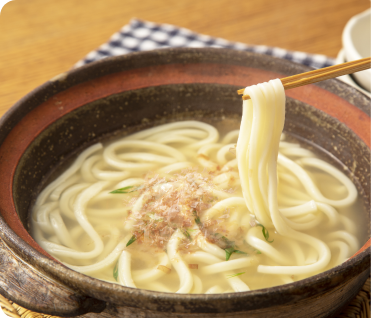 鍋の〆には「うどん」