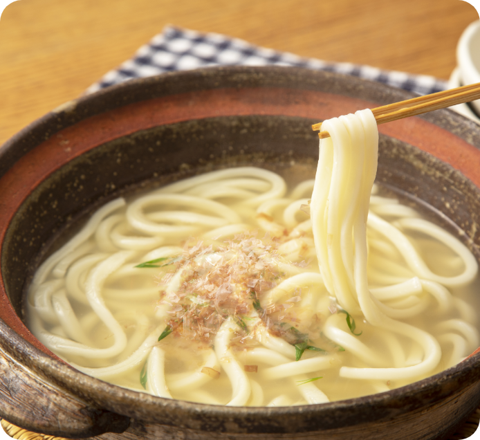 鍋の〆には「うどん」