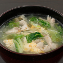 白菜と鶏肉のスープ