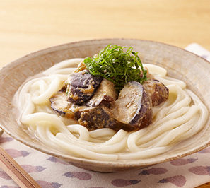 なすしそごま和えのぶっかけ麺