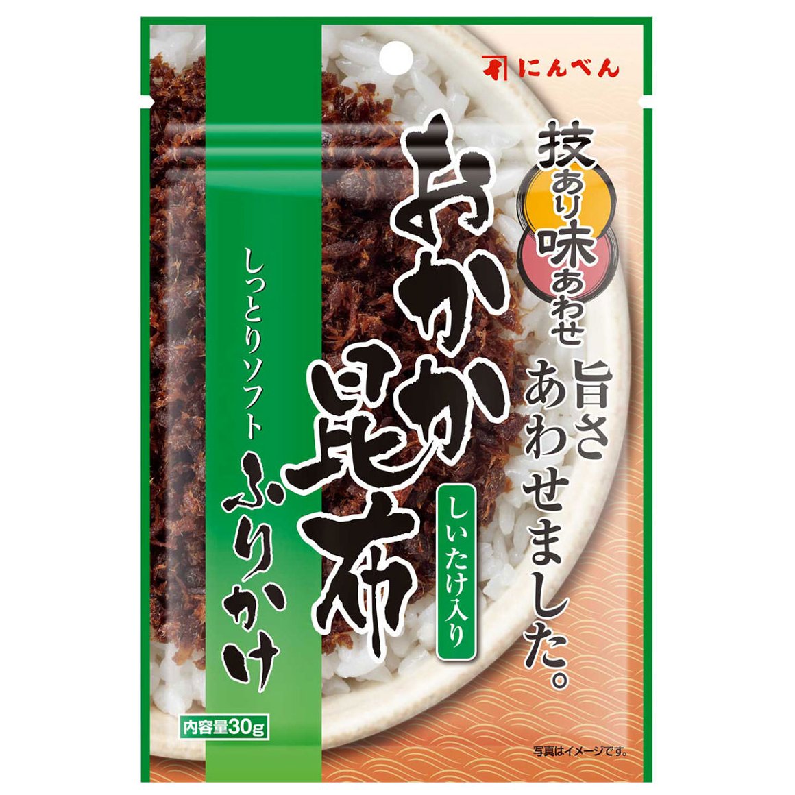 しっとりソフトふりかけおかか昆布（しいたけ入り）30g