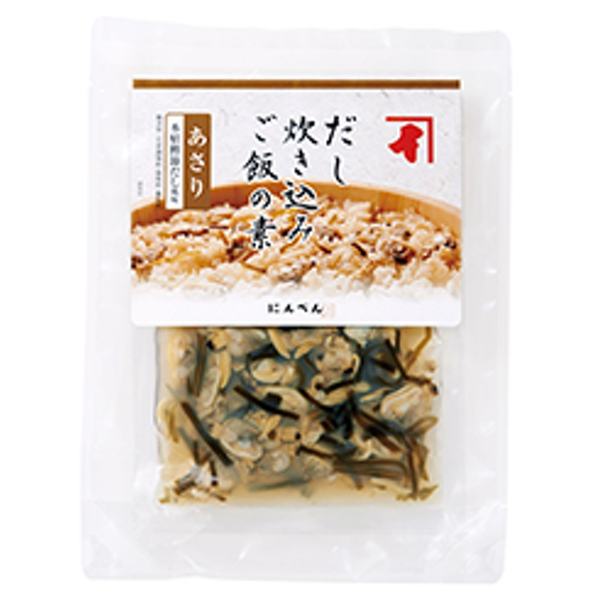 だし炊き込みご飯の素 あさり （本枯鰹節だし風味）｜商品情報｜株式会社にんべん