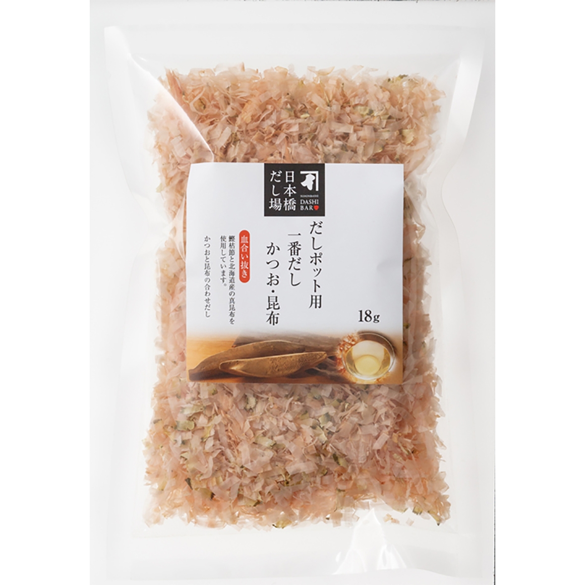 だしポット用削りぶし 一番だし(かつお・昆布) 18g