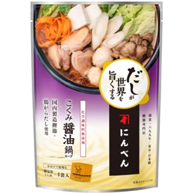 だしが世界を旨くする　こくみ醤油 鍋スープ　30ml×4袋 