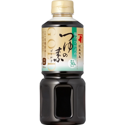 塩分ひかえめつゆの素ゴールド 500ml（3倍濃厚）