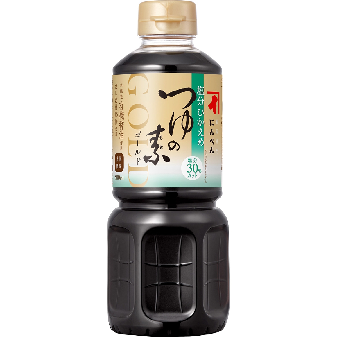 塩分ひかえめつゆの素ゴールド 500ml（3倍濃厚）