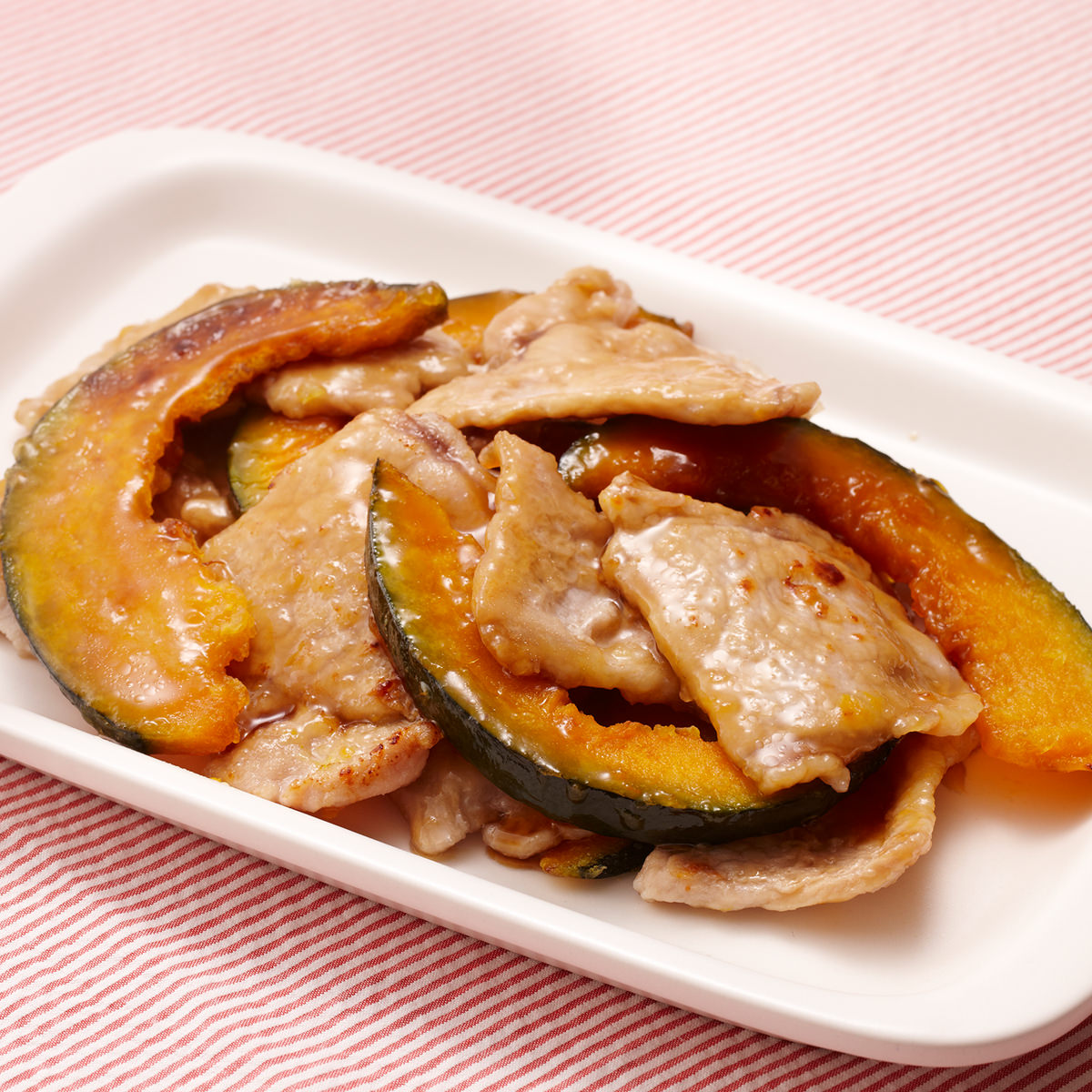 かぼちゃと豚肉の照り焼き レシピ 株式会社にんべん かぼちゃと豚肉の照り焼き レシピ 株式会社にんべん