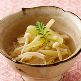 新じゃがのレンチン煮びたし（白だし使用）