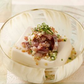 香りいわしの冷奴（白だし使用）の写真