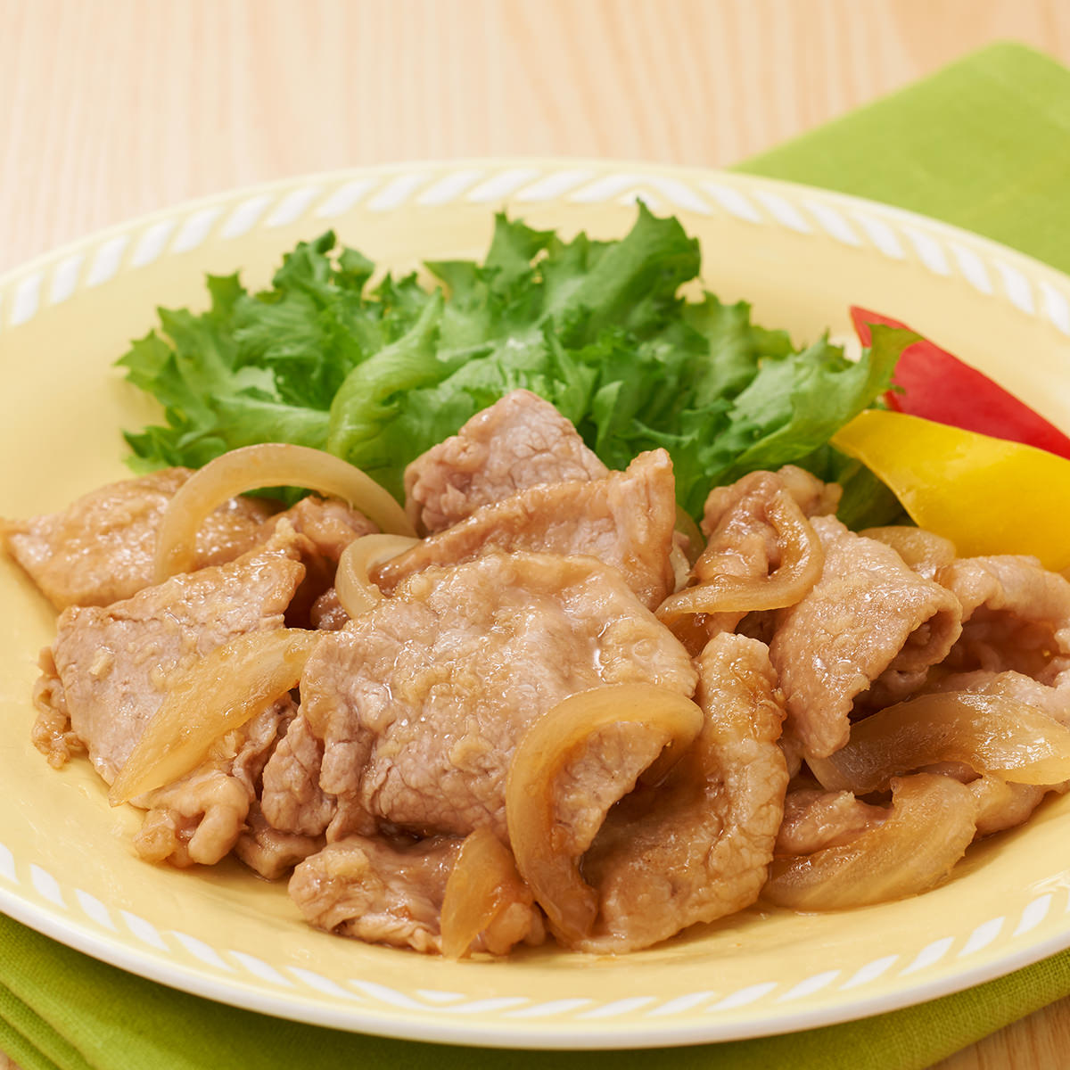 あっさりぽん酢しょうが焼き｜レシピ｜株式会社にんべん