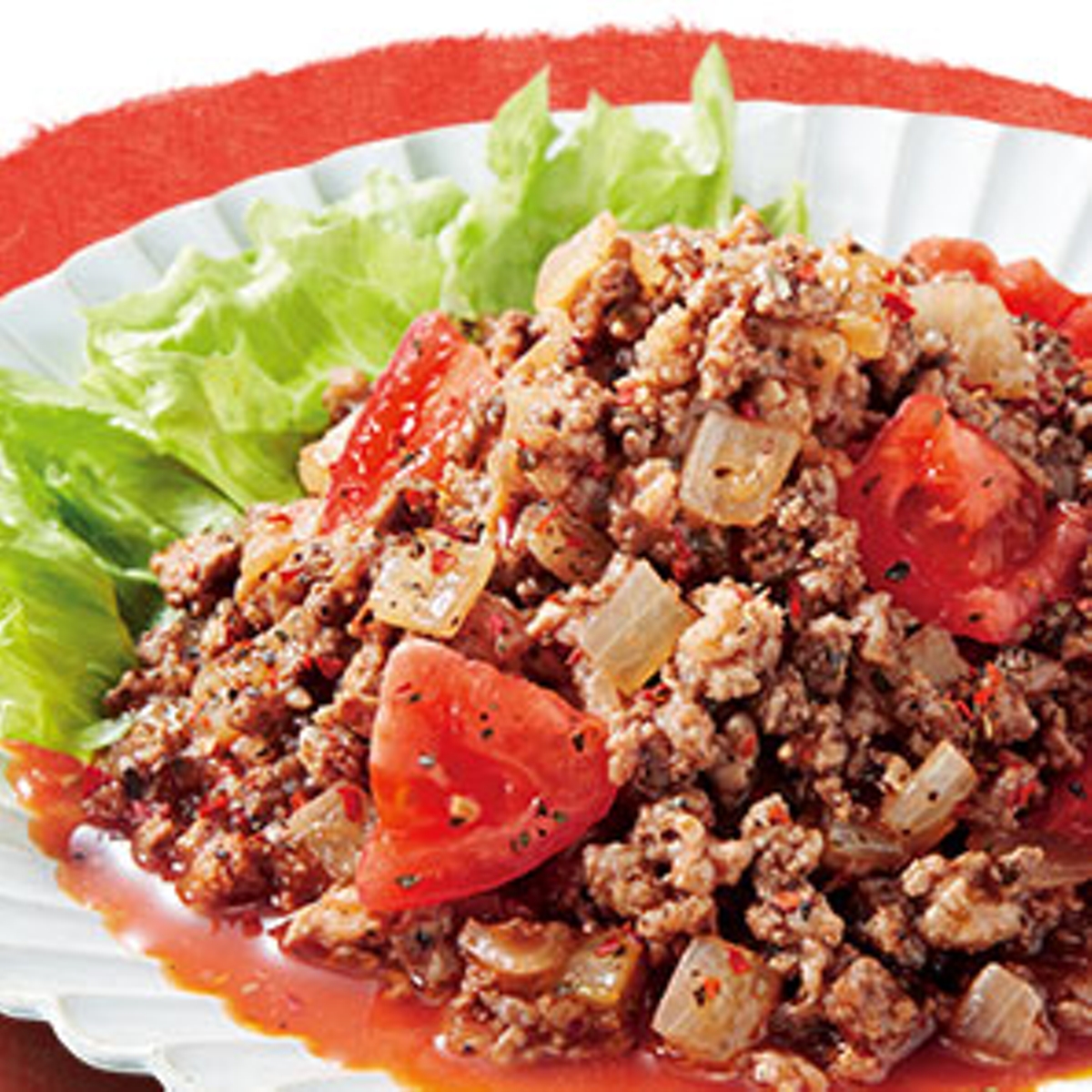 ひき肉のトマトバジル炒め レシピ 株式会社にんべん