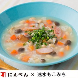 もこみち流 大豆とウインナーの和風ライススープの写真