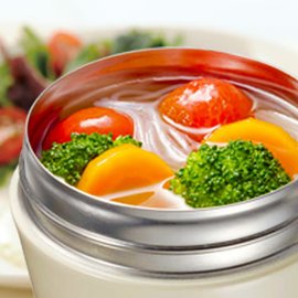 スープジャーで作る簡単はるさめスープ（白だし使用）の写真