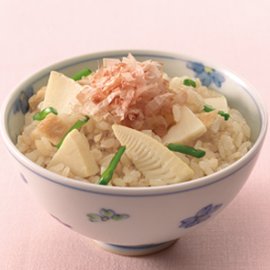 たけのこご飯（白だし使用）の写真