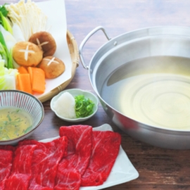 洋風牛しゃぶ鍋（白だし使用）