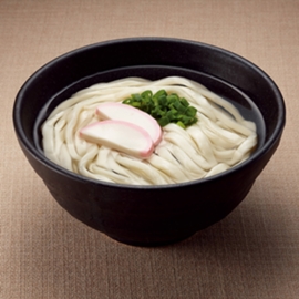 かけうどん（濃い味だし使用）の写真