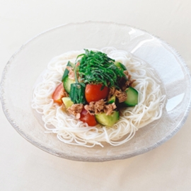 冷製スープそうめん（濃い味だし使用）