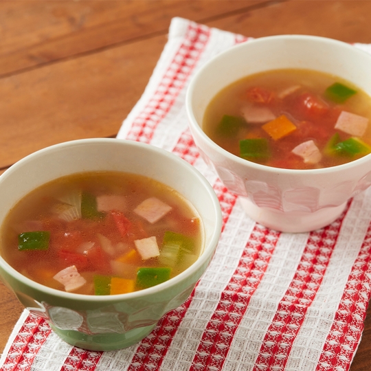 野菜スープ（濃い味だし使用）の写真