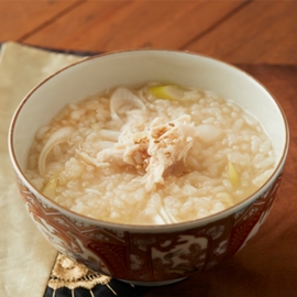 中華風がゆ（濃い味だし使用）の写真
