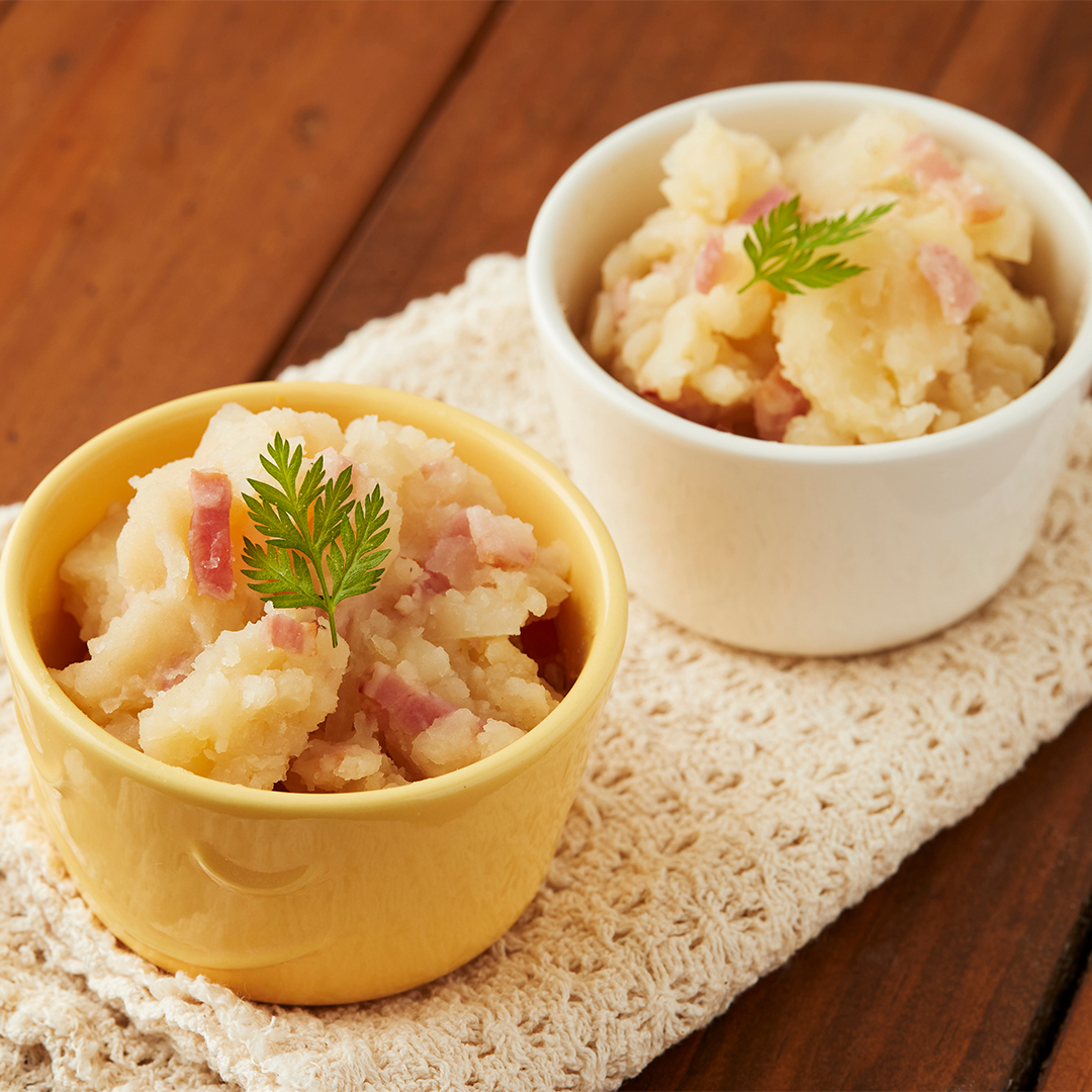レンチンノンオイルポテトサラダ|レシピ|株式会社にんべん