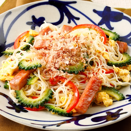 そうめんチャンプルー(白だし使用)の写真