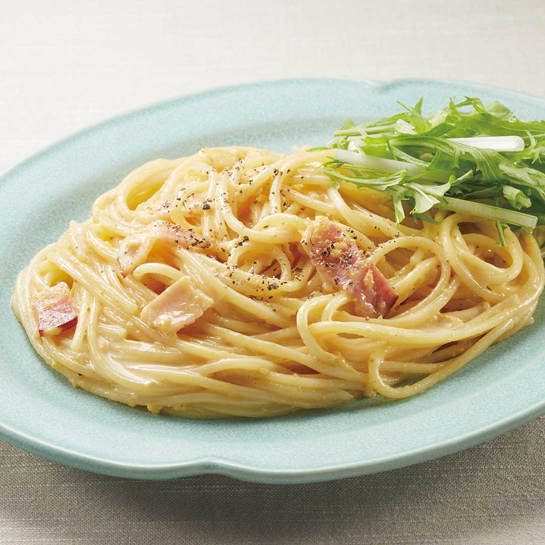 和風カルボナーラ｜レシピ｜株式会社にんべん