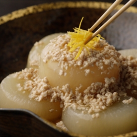 大根のそぼろ餡かけ（つゆの素使用）