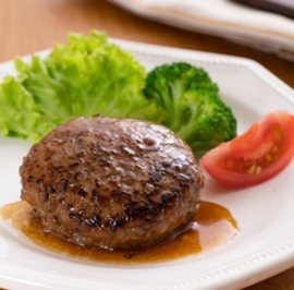 照り焼き風ハンバーグ（食物アレルギー配慮レシピ）