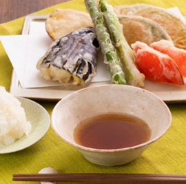 野菜の天ぷら（食物アレルギー配慮レシピ）