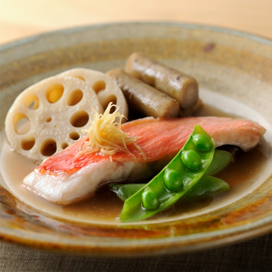 赤魚と根菜の炊き合わせの写真