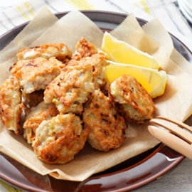 れんこんおかかナゲット(つゆの素使用)の写真