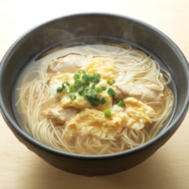 ふわふわ玉子のにゅう麺の写真