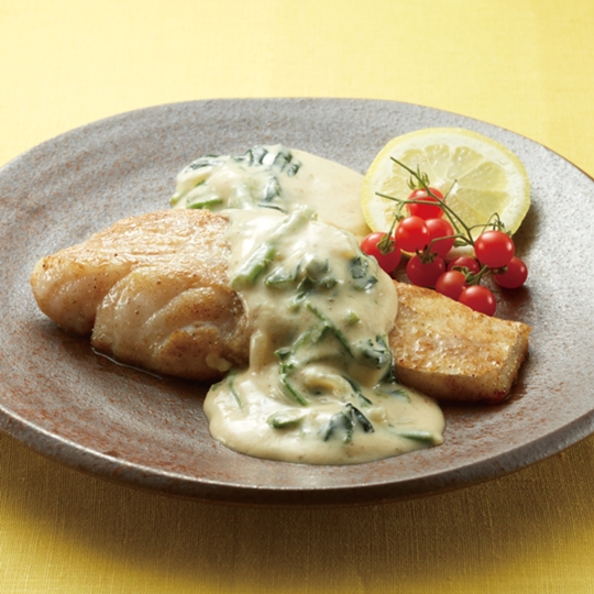 白身魚の薫るムニエルの写真